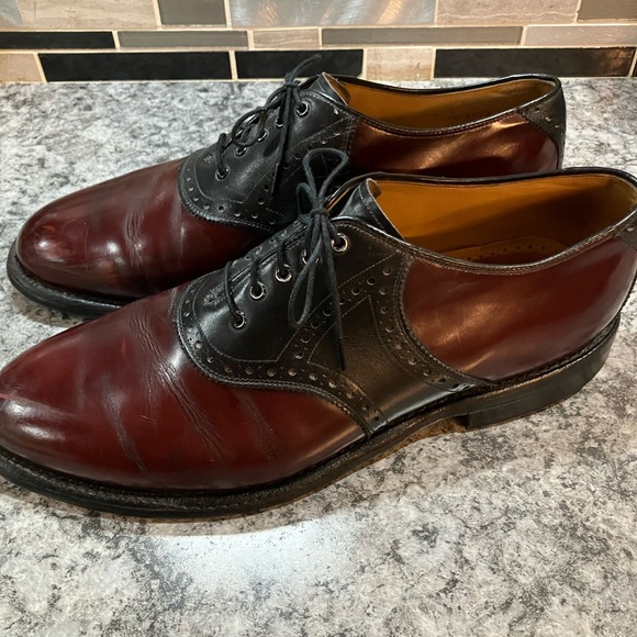 Men’s Johnston & Murphy Heritage Oxford  Leather Dress Shoes Size 9.5 - Picture 2 of 6